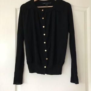 Marc by Marc Jacobs gold button cashmere cardigan